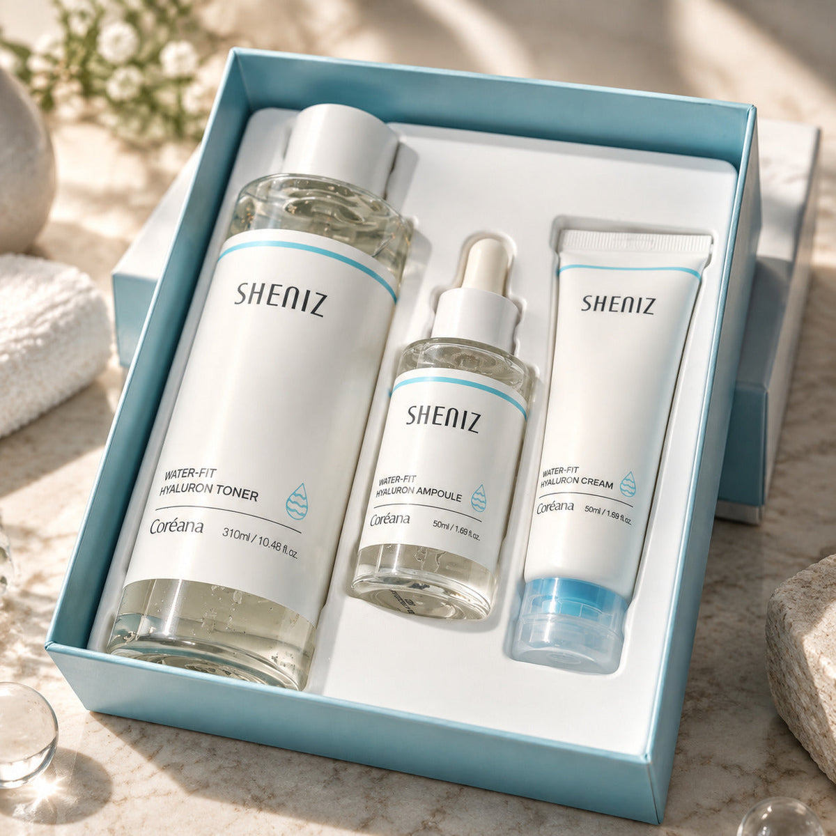 SHENIZ Water-Fit Hyaluron 3'lü Bakım Seti