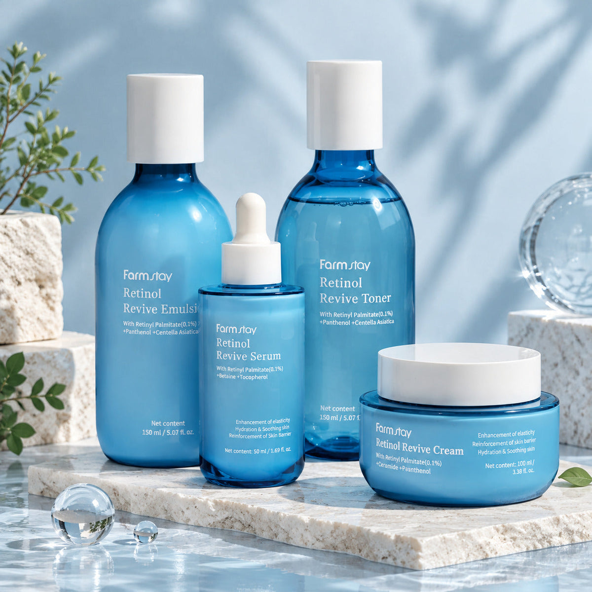 Farmstay Retinol Revive 4'lü Bakım Seti