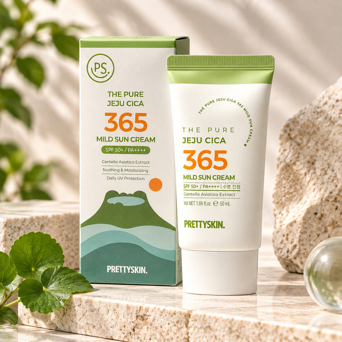 Prettyskin The Pure Jeju Cica 365 Mild Güneş Kremi SPF50+ 50 ml